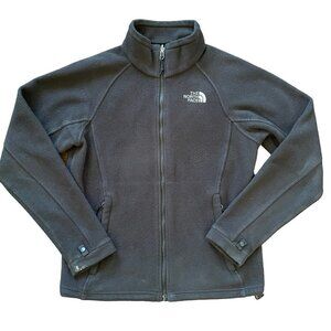 The North Face Jacket Womens Extra Small XS Dark Grey Fleece Full Zip Softshell